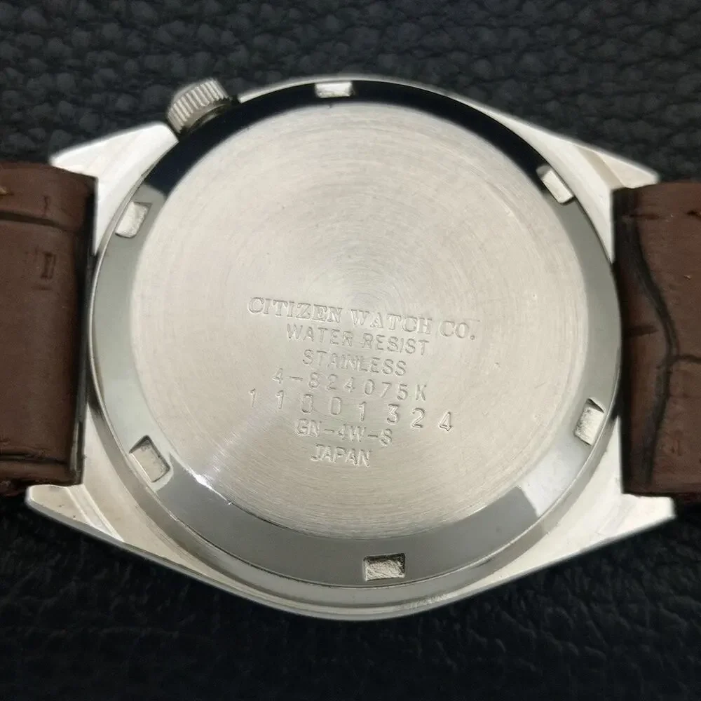 Vintage 1984 Citizen Automatic Mens Silver Watch W/daydate & Gold accents